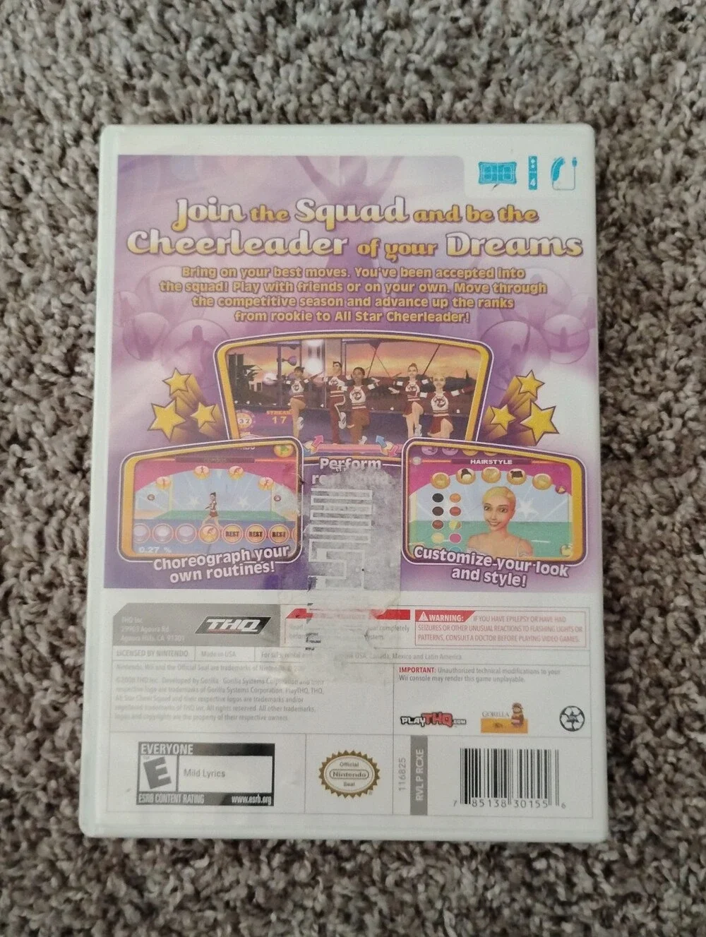 All Star Cheer Squad (Nintendo Wii) – Complete in Case (CIB)